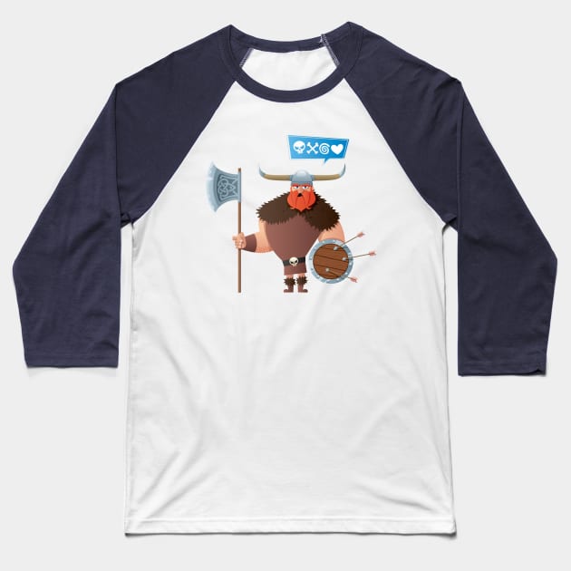 Viking Baseball T-Shirt by Malchev